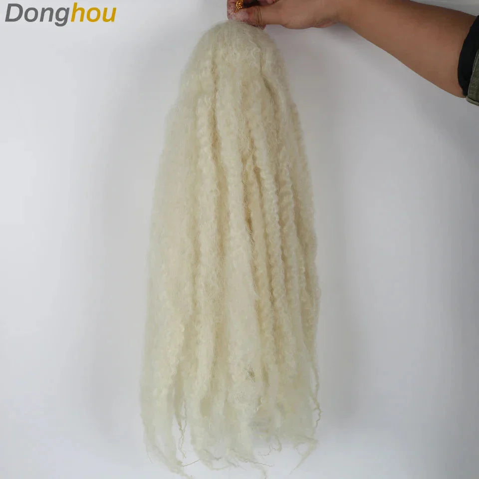 18" Marley Hair for Braids | Afro Kinky Ombre Braiding Hair | Kanekalon Extensions | 30 Strands/Pack