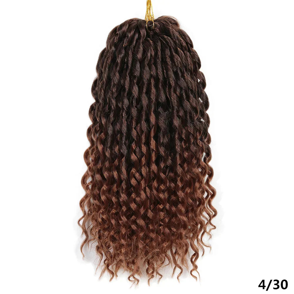 16" Loose Deep Wave Twist Crochet Hair | Ombre Braiding Extensions