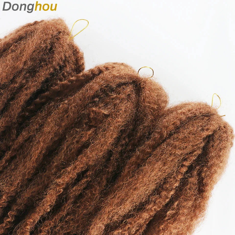 18" Marley Hair for Braids | Afro Kinky Ombre Braiding Hair | Kanekalon Extensions | 30 Strands/Pack