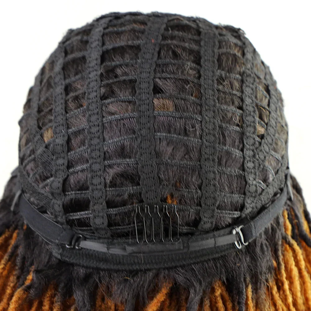 10" Braided Bob Wig | Afro Dreadlock Wig | Curly Ends | Synthetic Crochet Wig | Cosplay