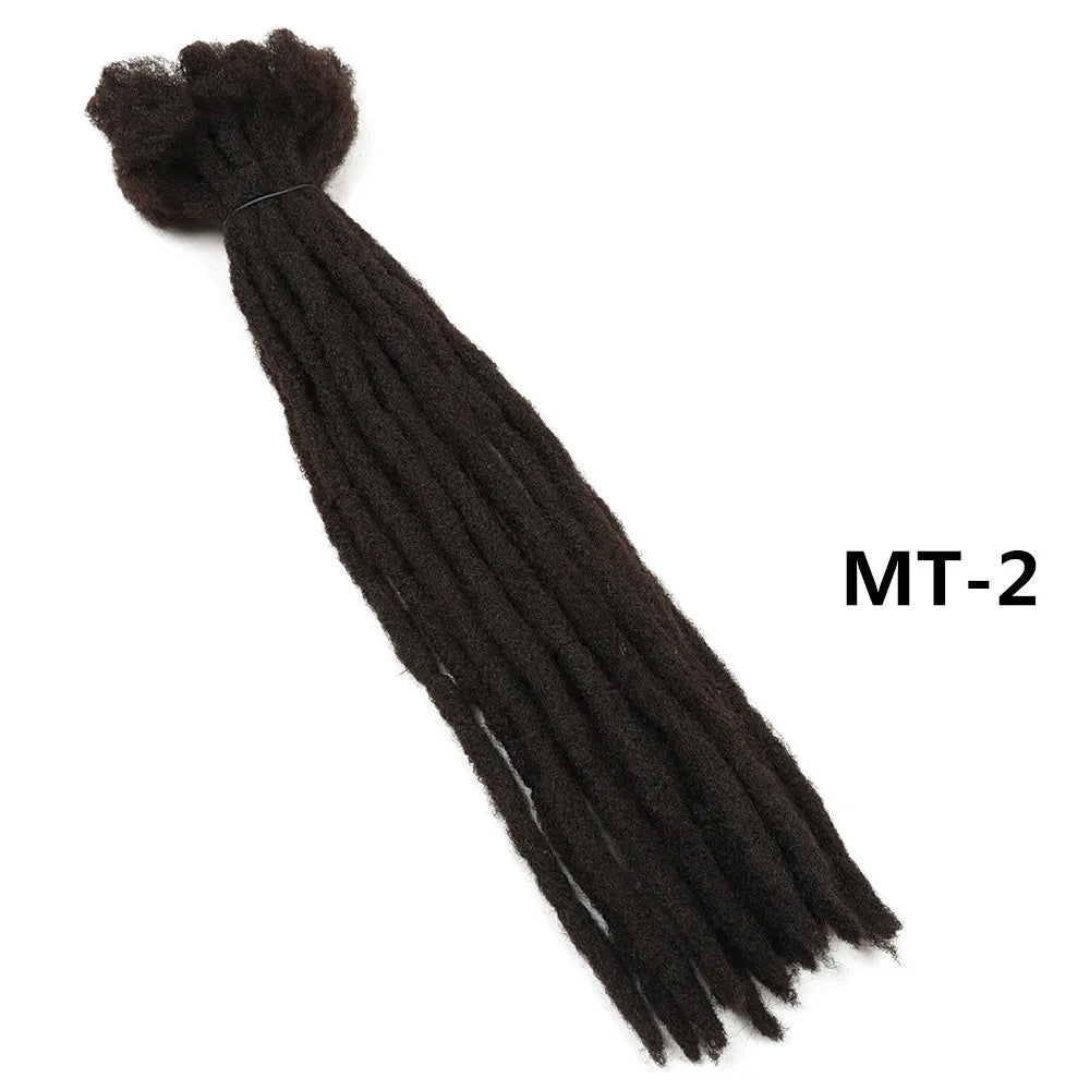 22" Dreadlocks Crochet Hair Braids | Ombre Synthetic Extensions | Reggae & Hip Hop Style