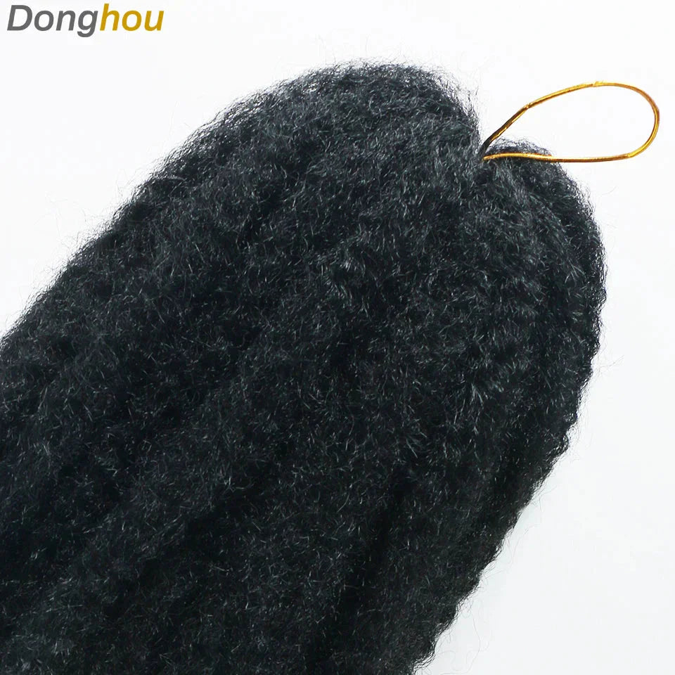 18" Marley Hair for Braids | Afro Kinky Ombre Braiding Hair | Kanekalon Extensions | 30 Strands/Pack