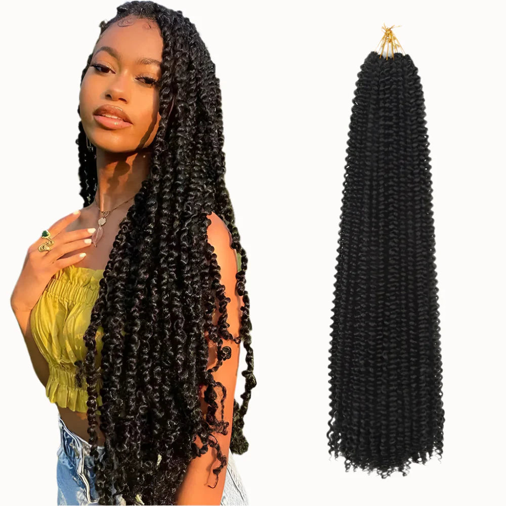 30" Passion Twist Crochet Hair - Ombre - Pre-Looped - 16 Strands/Pack - Synthetic