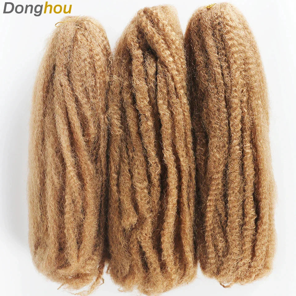 18" Marley Hair for Braids | Afro Kinky Ombre Braiding Hair | Kanekalon Extensions | 30 Strands/Pack