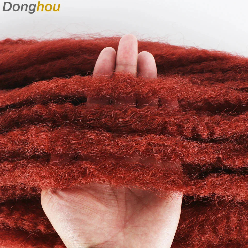 18" Marley Hair for Braids | Afro Kinky Ombre Braiding Hair | Kanekalon Extensions | 30 Strands/Pack