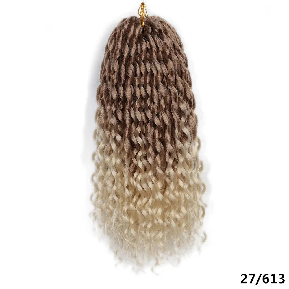 16" Loose Deep Wave Twist Crochet Hair | Ombre Braiding Extensions