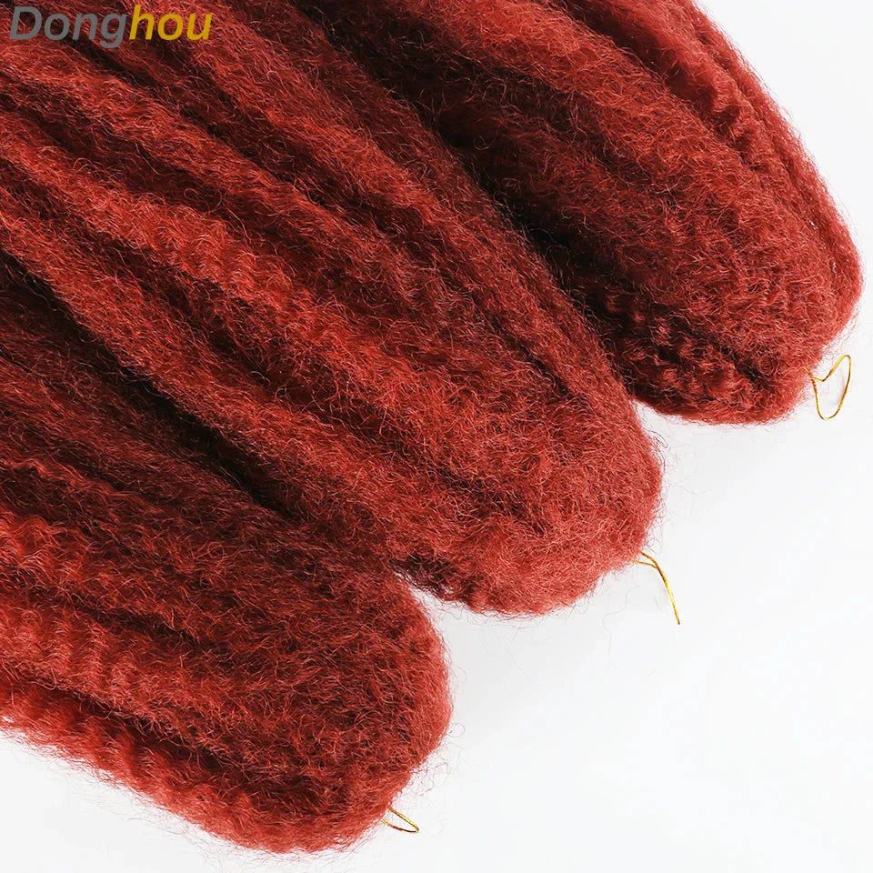 18" Marley Hair for Braids | Afro Kinky Ombre Braiding Hair | Kanekalon Extensions | 30 Strands/Pack