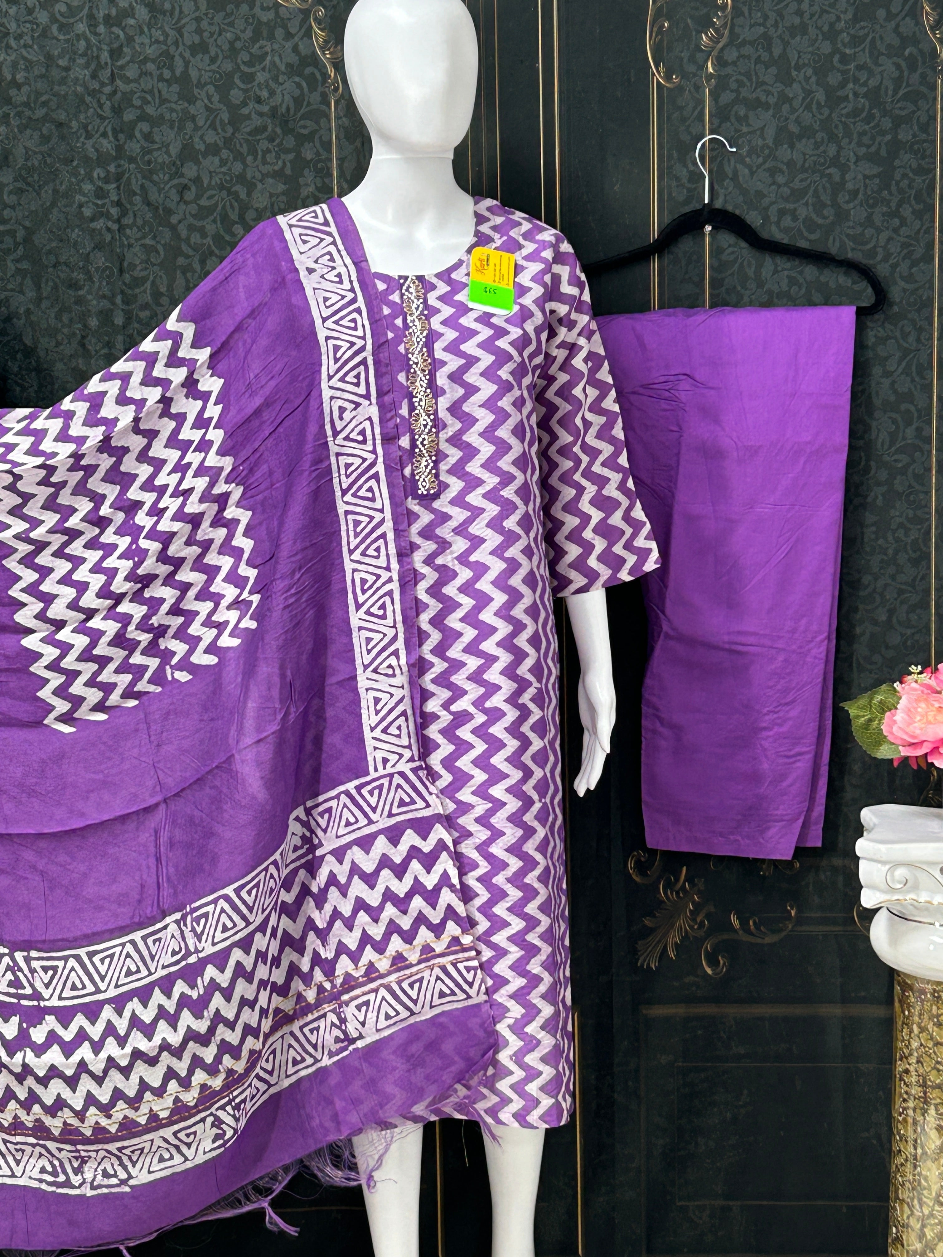 Batik print Kurti set