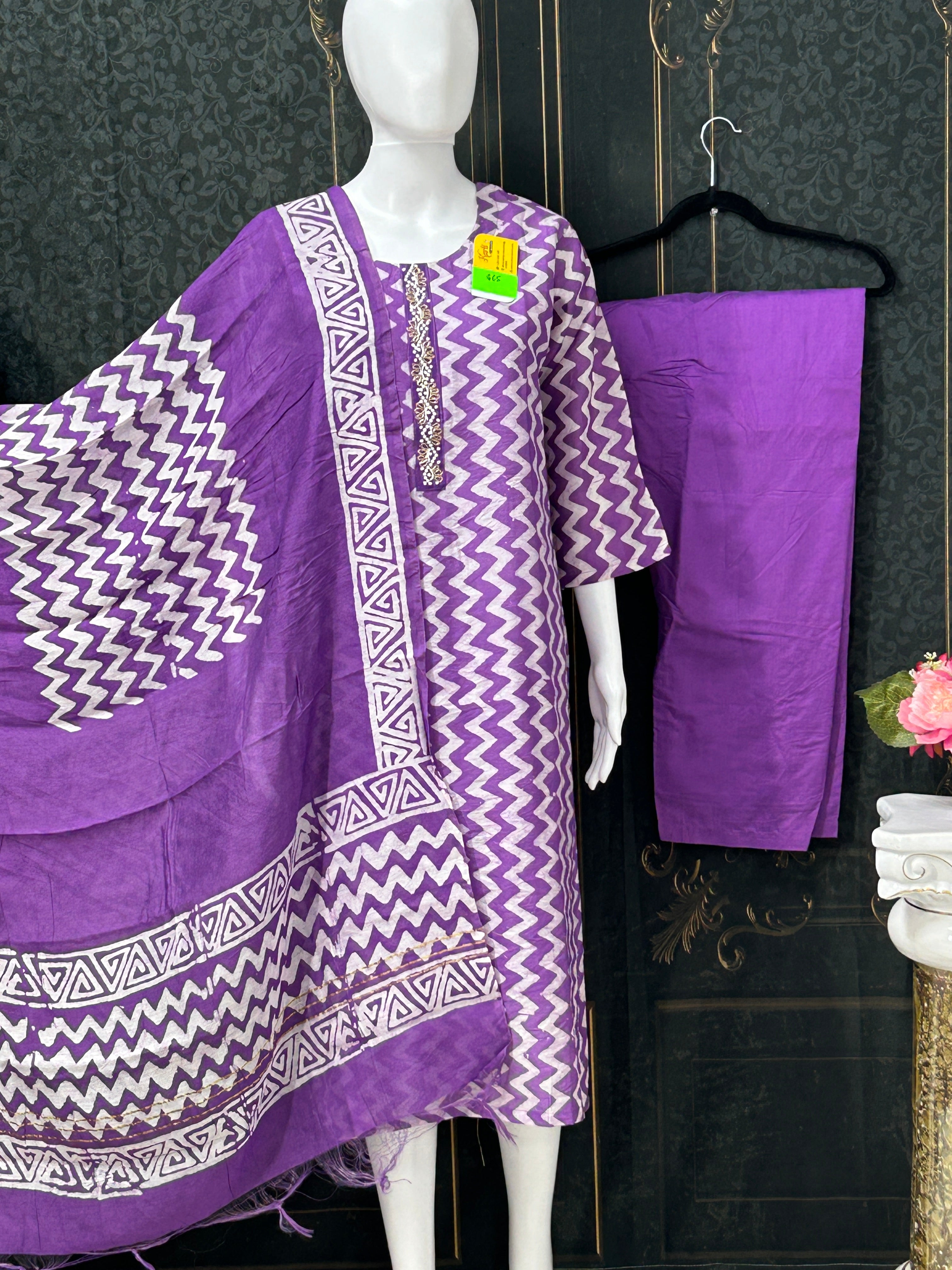 Batik print Kurti set