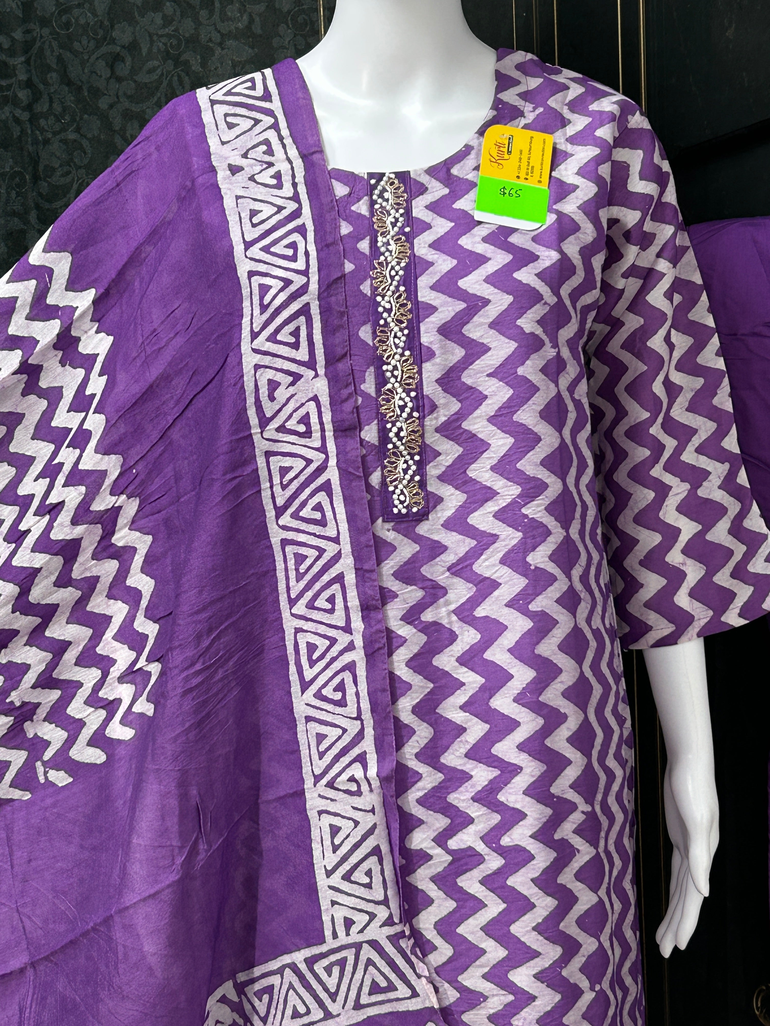 Batik print Kurti set