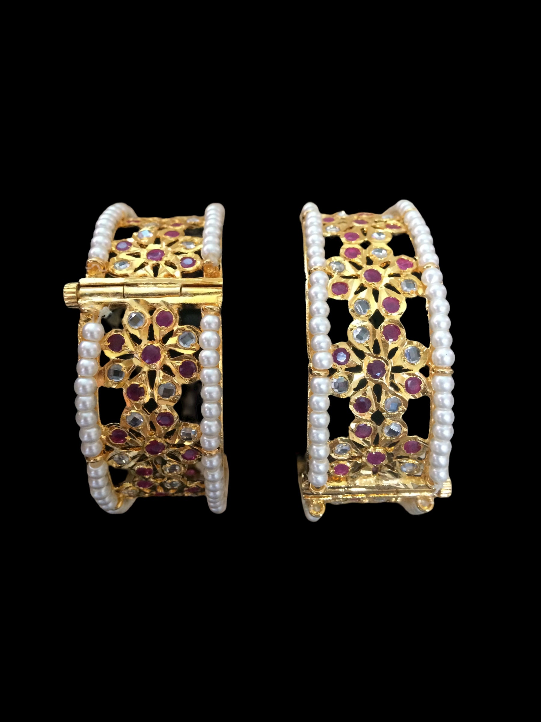 B170 Aleezay ruby bangles ( SHIPS IN 4 WEEKS  )