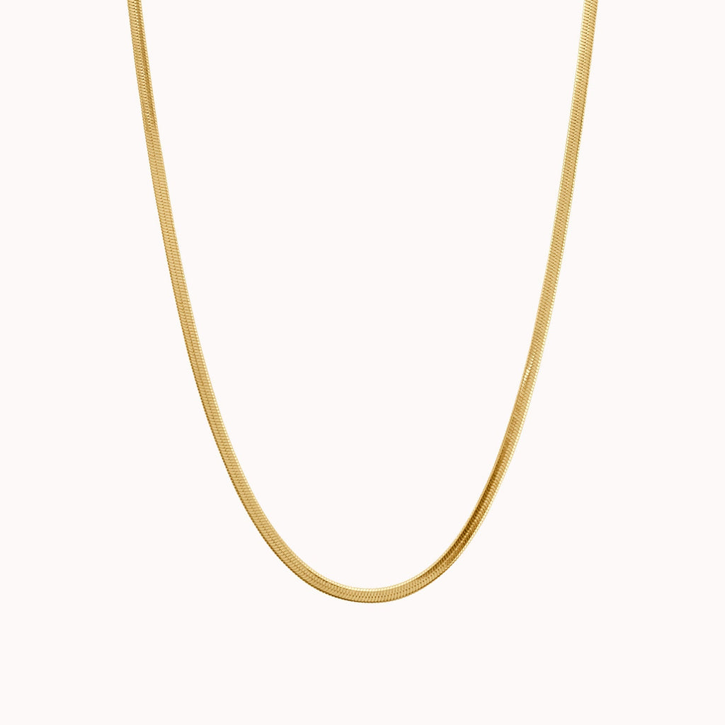 Antonia Herringbone Chain Necklace