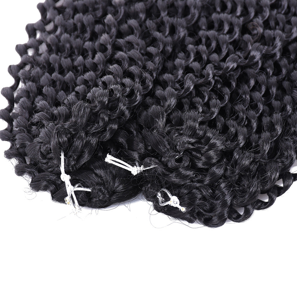 18-Inch European and American Style Wig Passion Twist Water Ripple Wig Water Wave Crochet Chemical Fiber Wig