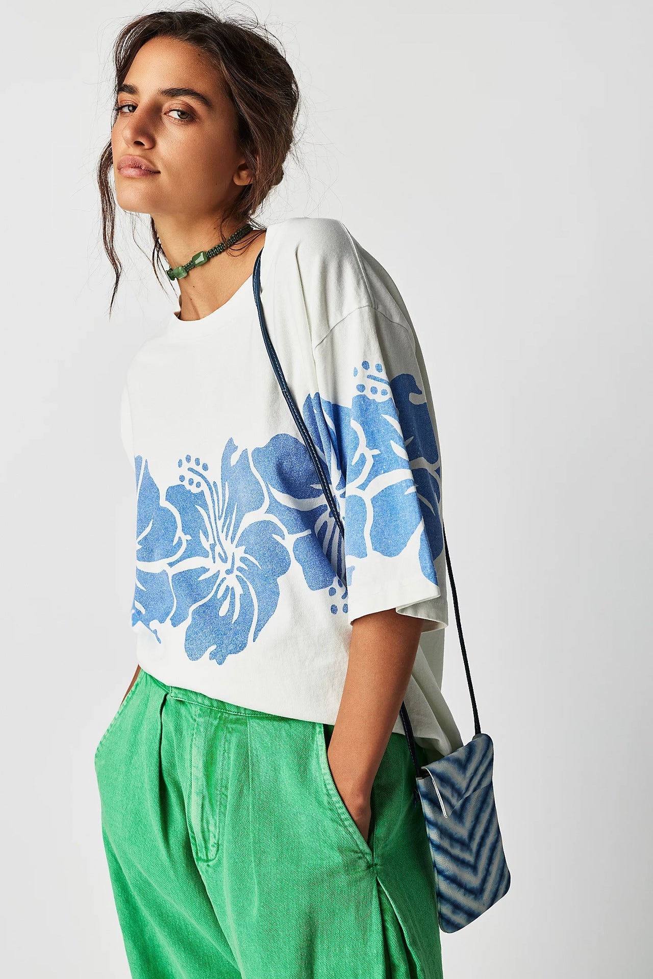 Autumn Women Clothing Top Personalized Printed Loose Short Sleeved T shirt Women