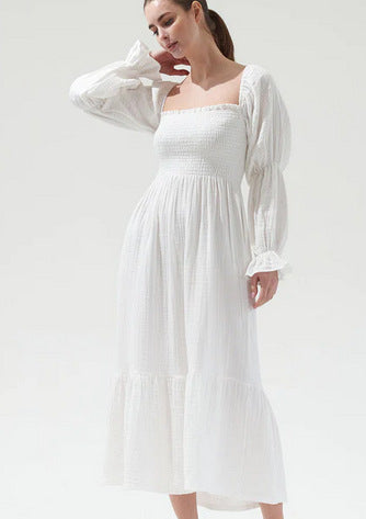 Bell Sleeve Chiffon Dress Women's Clothing