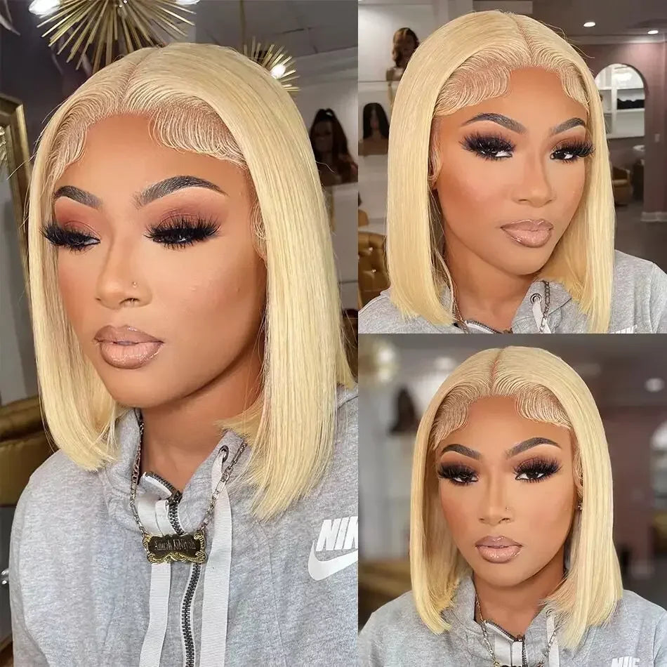 613 Blonde Bob Wig | 13x6 HD Transparent Lace Frontal Human Hair