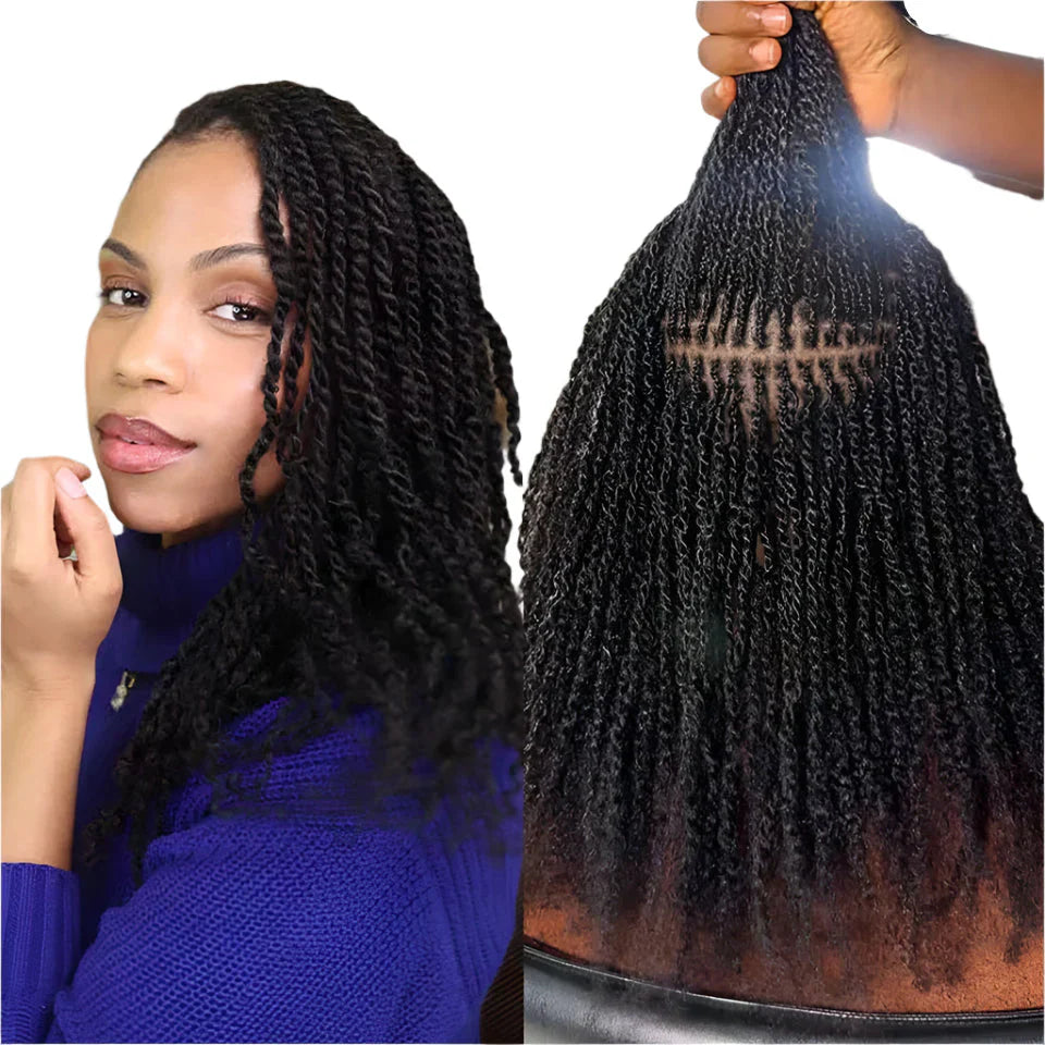 Afro Kinky Bulk Braiding Hair Extensions | 100% Human Hair | Lightweight & Natural Colors | 50g/Pack
