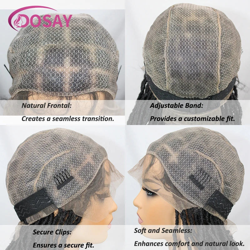 40" Butterfly Locs & Passion Twist Wig | 360 Full Lace | Box Braids | Baby Hair | Synthetic