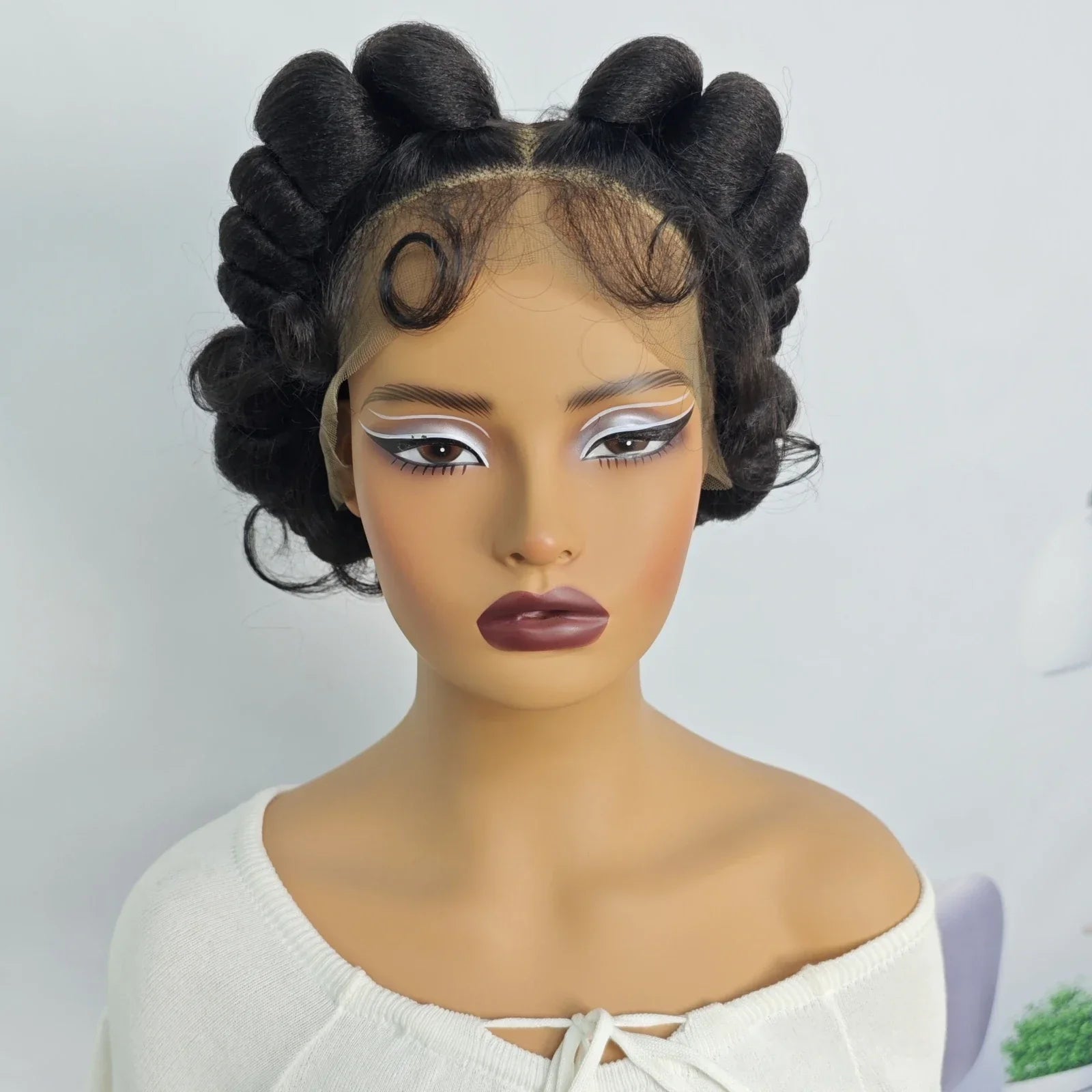 3-in-1 Handmade Bantu Braids Wig | Knotless Box & Faux Locs Options | Full Lace