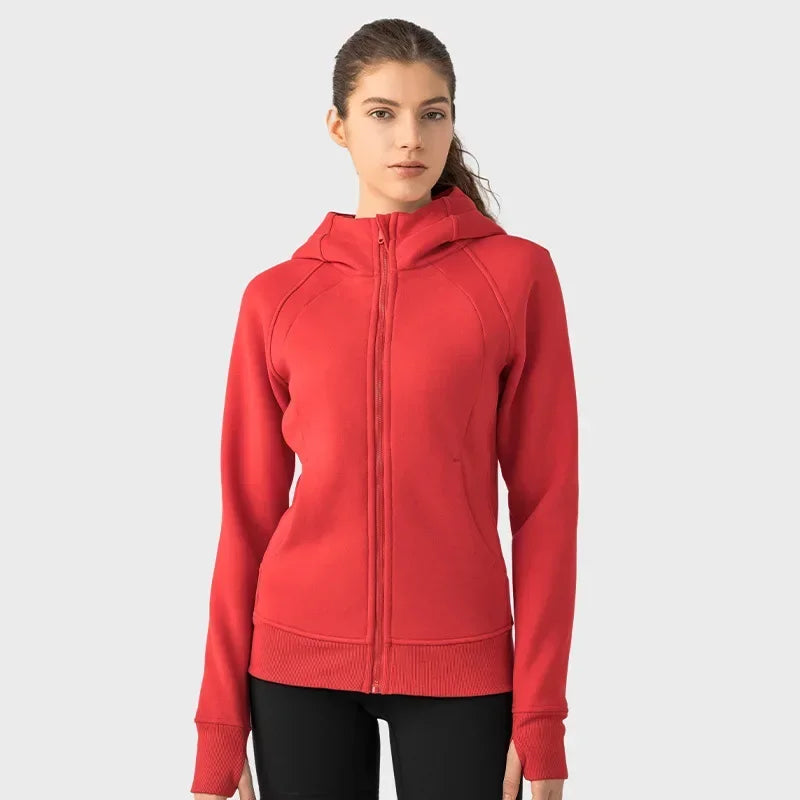 ActiveFlex Zip Hoodie: Women's Fleece Sports Jacket