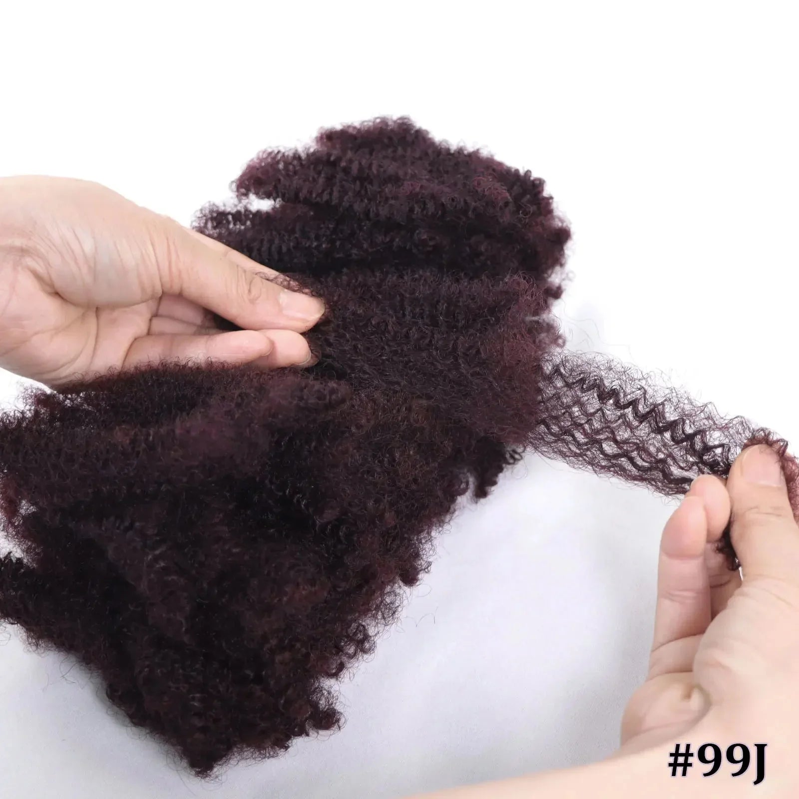 50g Afro Kinky Curly Bulk Human Hair | Braiding & Crochet Hair Extensions