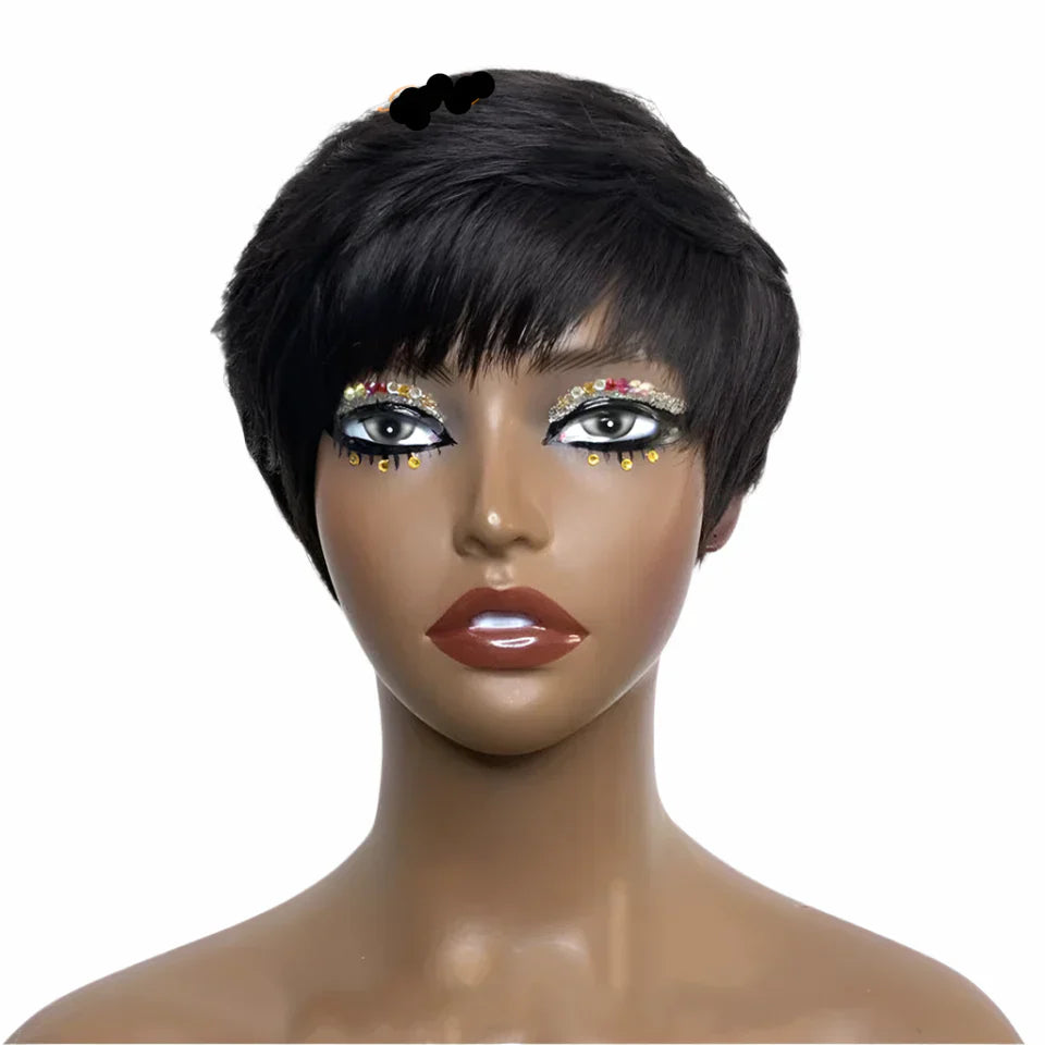 13x4 Kinky Straight Lace Front Wig | Glueless | Brazilian Virgin Hair | Pre-Plucked with Baby Hair