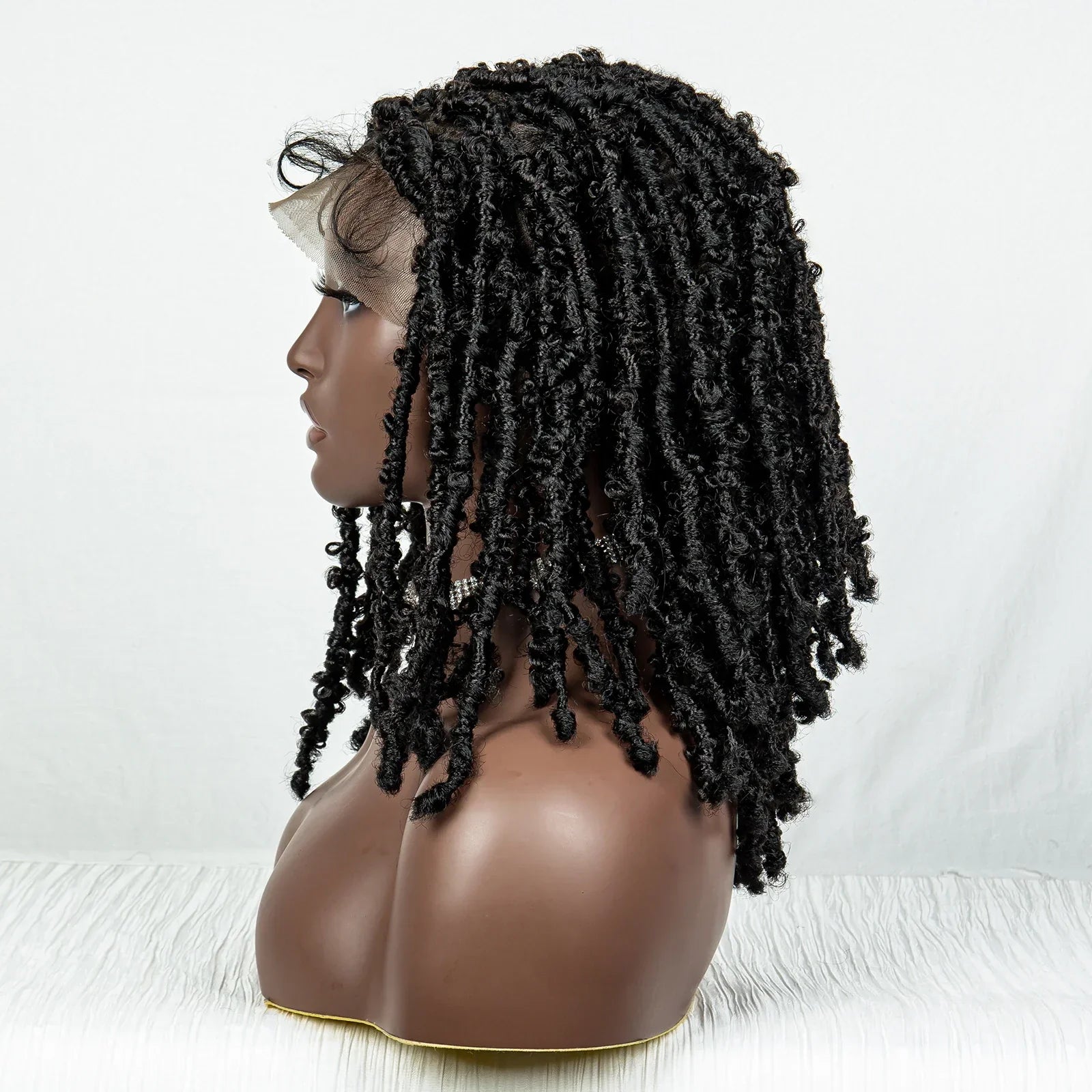 14" Butterfly Locs Braided Wig | Full Lace | Knotless Dreadlock Style