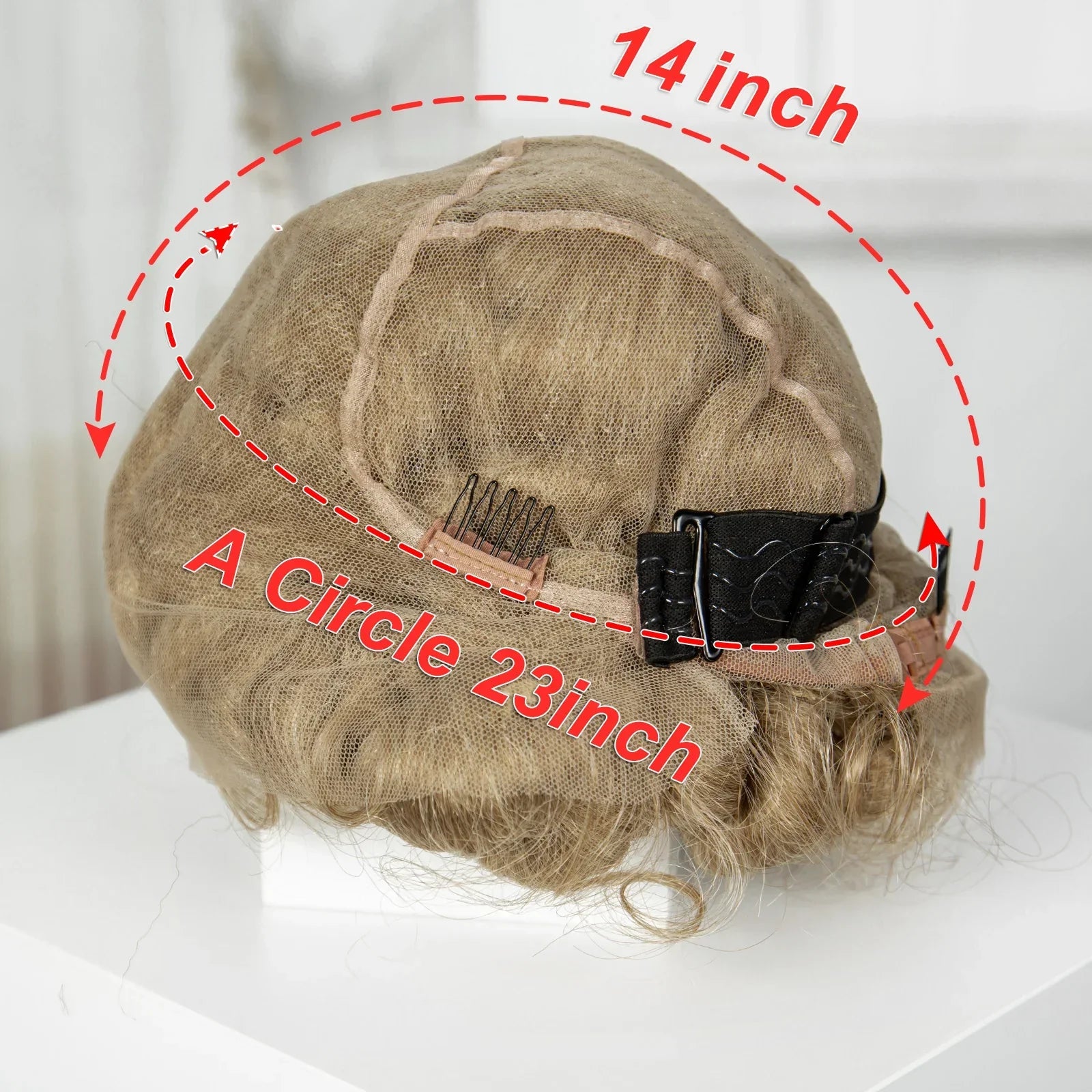 613 Blonde Short Cute Handmade Bantu Knotless Braided Wig | Full Lace Synthetic Wig for Black Women