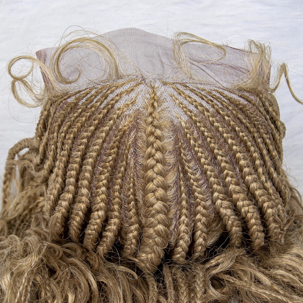 28" Brown Braided Wig | 13x5 Lace Front with Baby Hair