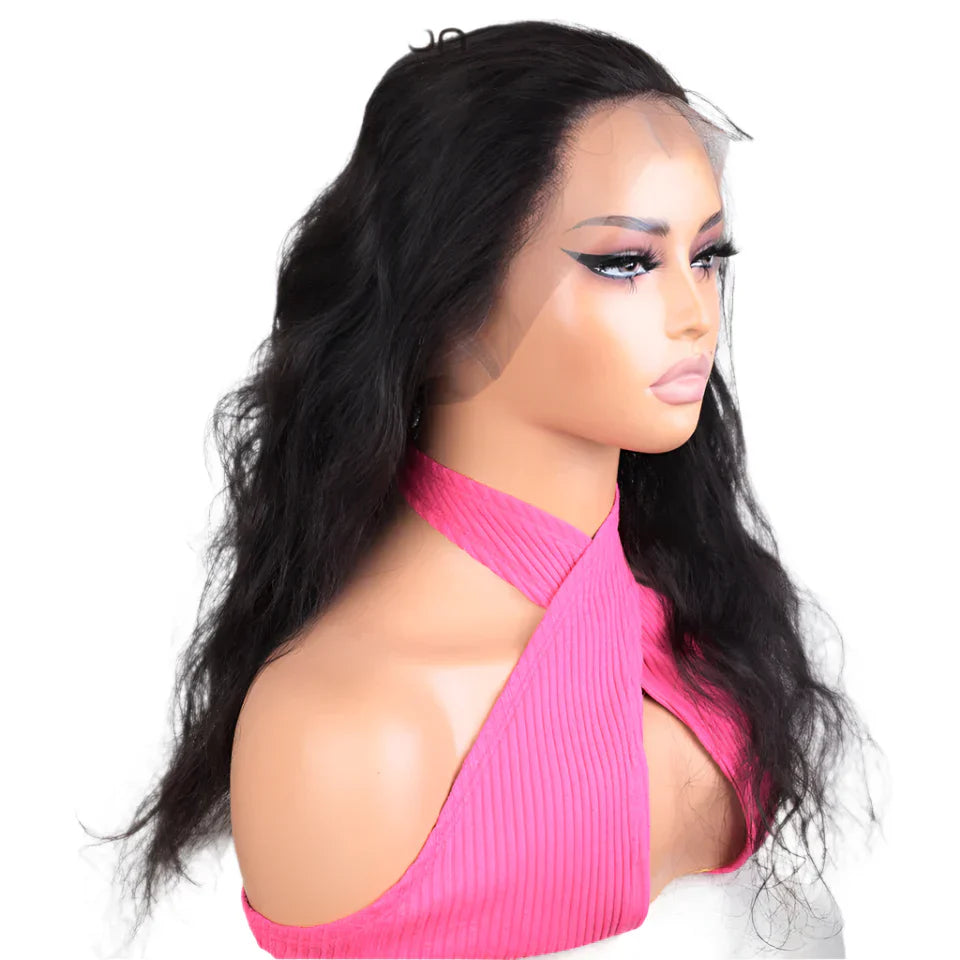 180% Density Body Wave 360 Lace Frontal | Transparent Swiss Lace Human Hair Closure (14-18")