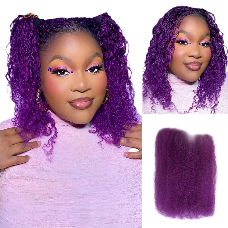 16A Virgin Afro Kinky Bulk Human Hair | Soft, Lightweight, & Long-Lasting for Braiding & Locs (50g)