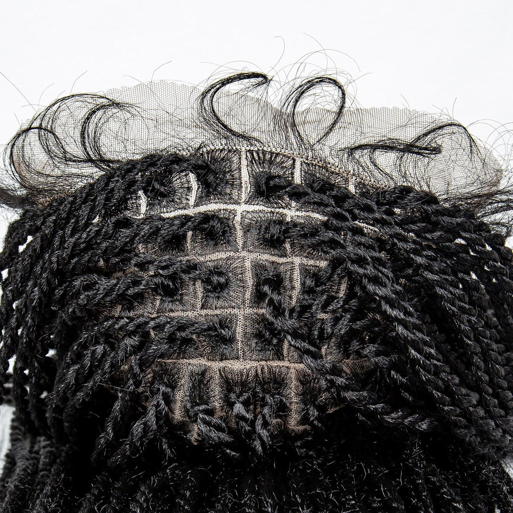 40" Long Straight Braided Wig | Full Lace | Baby Hair | Colored Braids