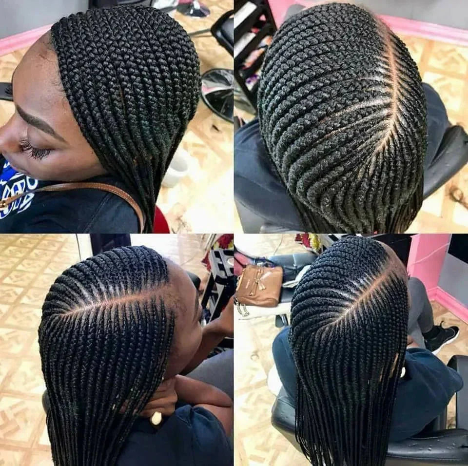 36" Twist Box Braids Wig | Full Lace Frontal | Side Part | Knotless | Baby Hair | Kanekalon