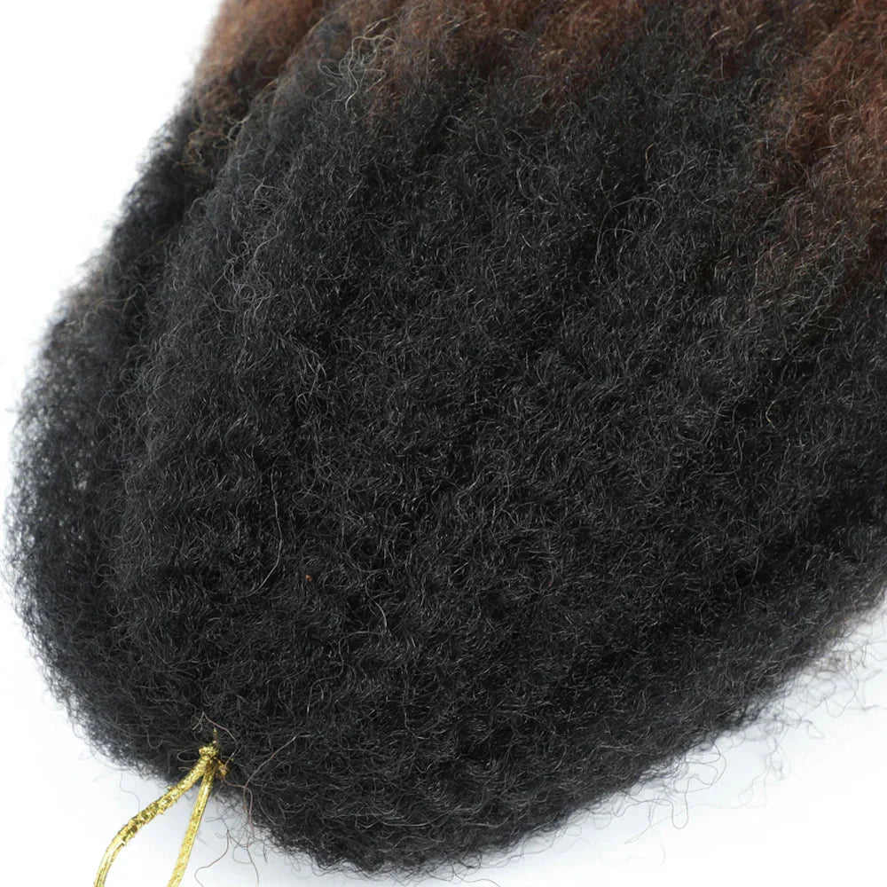 18" Marley Twist Braiding Hair | Crochet Braids | Afro Twist Kinky Hair Extensions | Ombre Colors | 30 Strands/Pack
