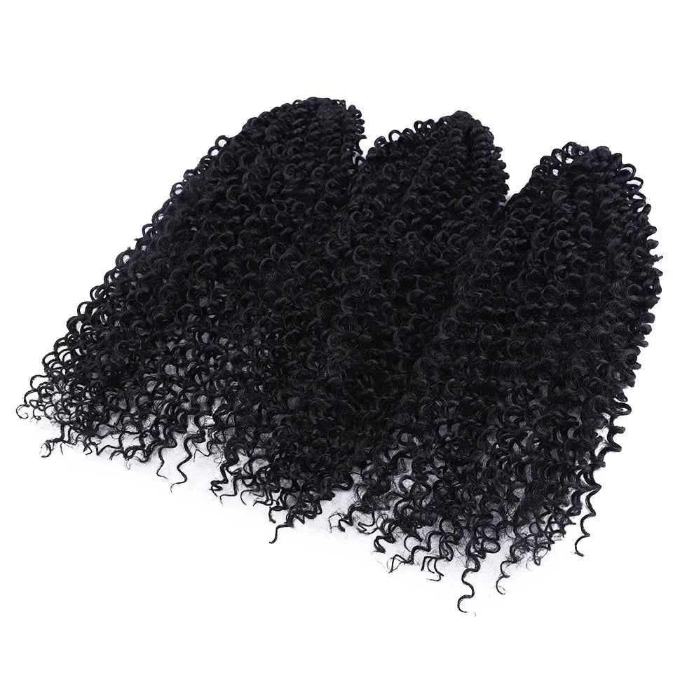 18" Magic Afro Kinky Curly Crochet Hair | Ombre Passion Twist Braids | 60 Strands/Pack | Heat Resistant