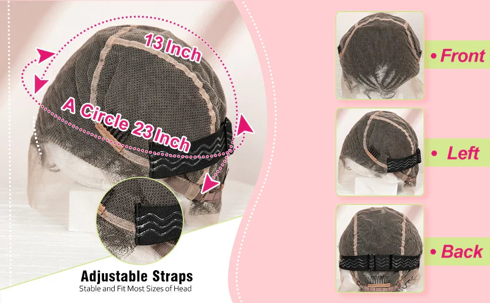 6" Short Afro Curly Wig | Twin Buns | 360 Lace | Cornrows | For Black Women