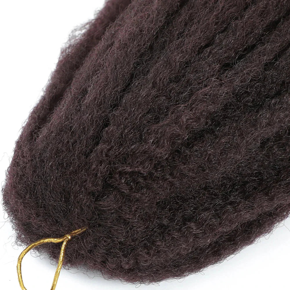 18" Marley Twist Braiding Hair | Crochet Braids | Afro Twist Kinky Hair Extensions | Ombre Colors | 30 Strands/Pack