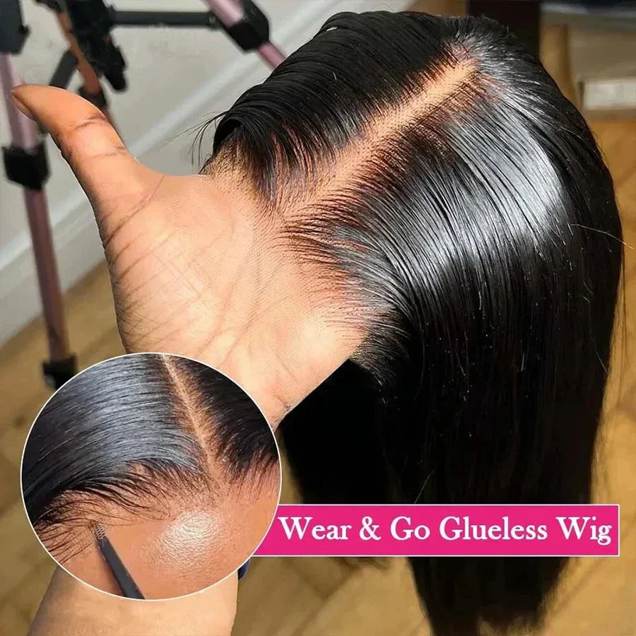 13x4 Glueless Short Bob Wig | Straight Brazilian Remy Hair | Ready to Wear