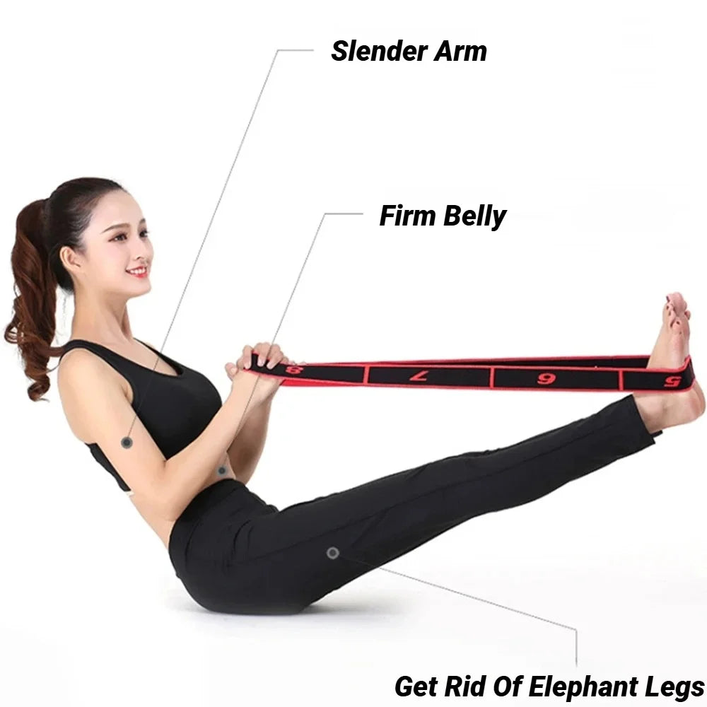 8 Section Yoga Stretching Resistance Bands