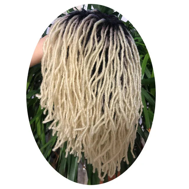 10" Ombre Dreadlock Wig | Sister Locs | Faux Locs Crochet Braids | Synthetic Twist Hair