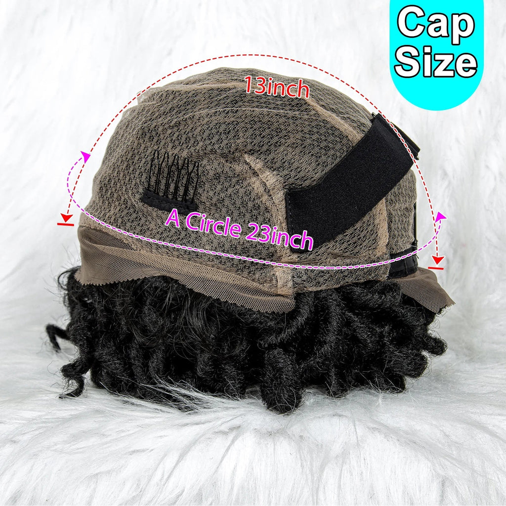 16" Synthetic Dreadlocks Braided Wig | Full Lace Crochet Style