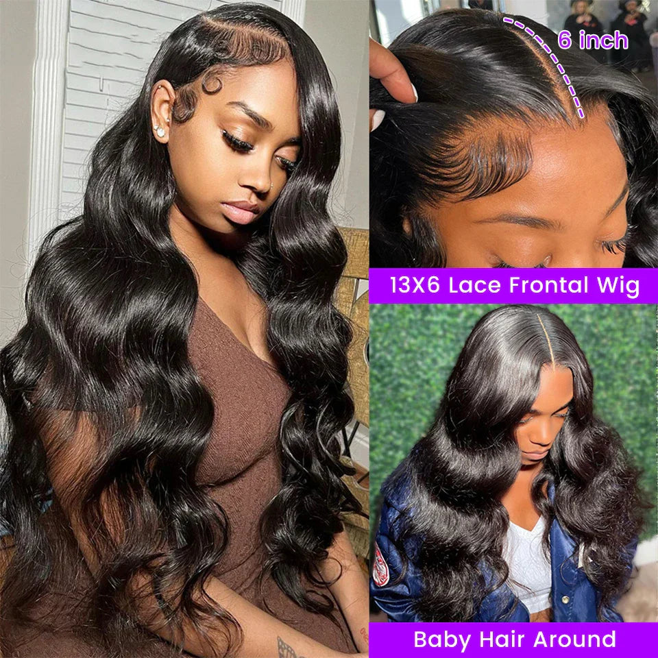 13x4 HD Lace Front Water Wave Wig | Long | 360 Lace Frontal | Brazilian Virgin Hair