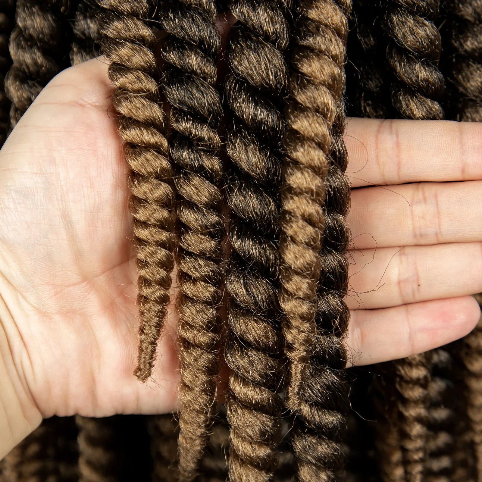 16" Twist Knotless Braids Wig | HD Full Lace | Baby Hair | Natural Look