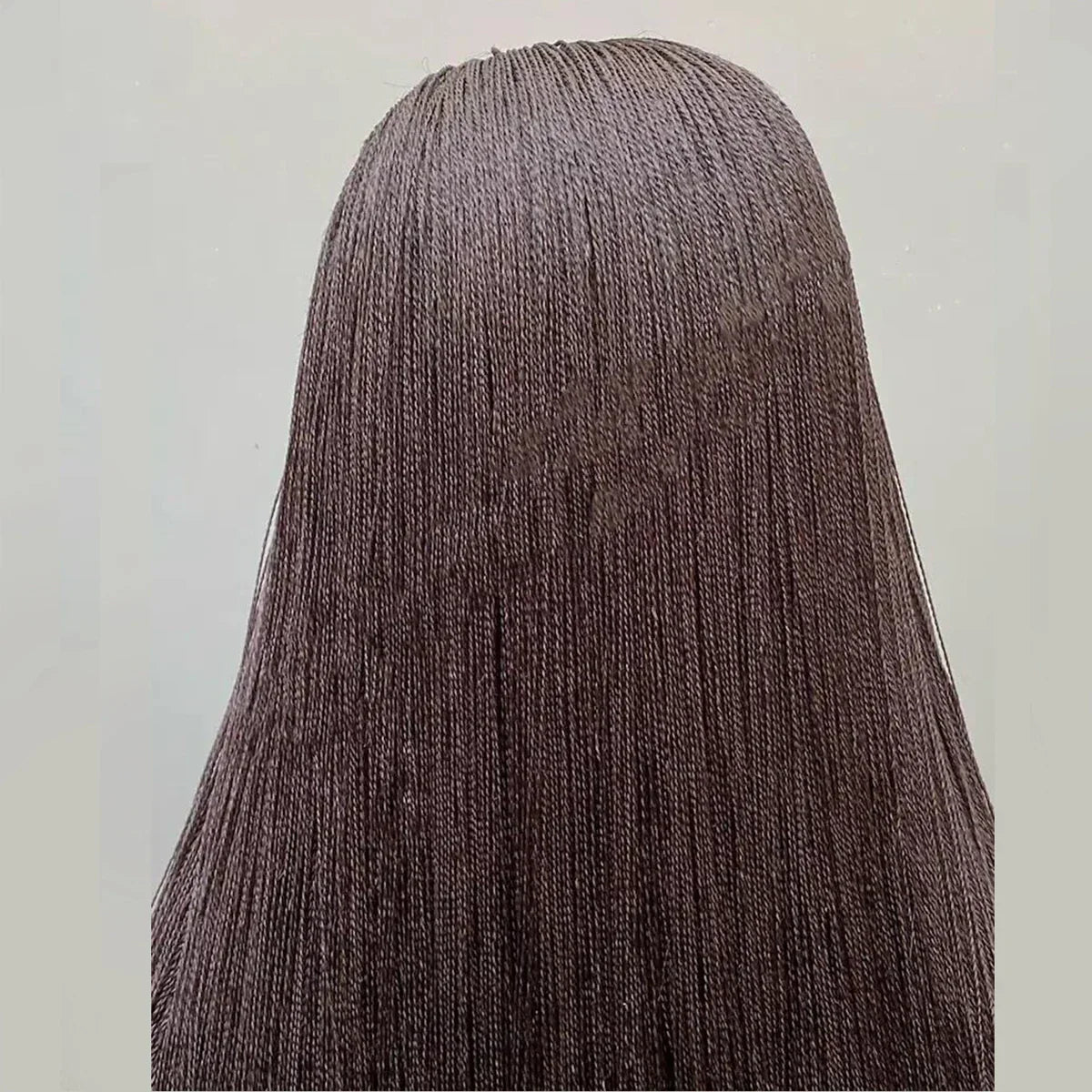 26" Micro Twist Braided Wig | Lace Front Glueless Wig for Black Women | Kanekalon Hair