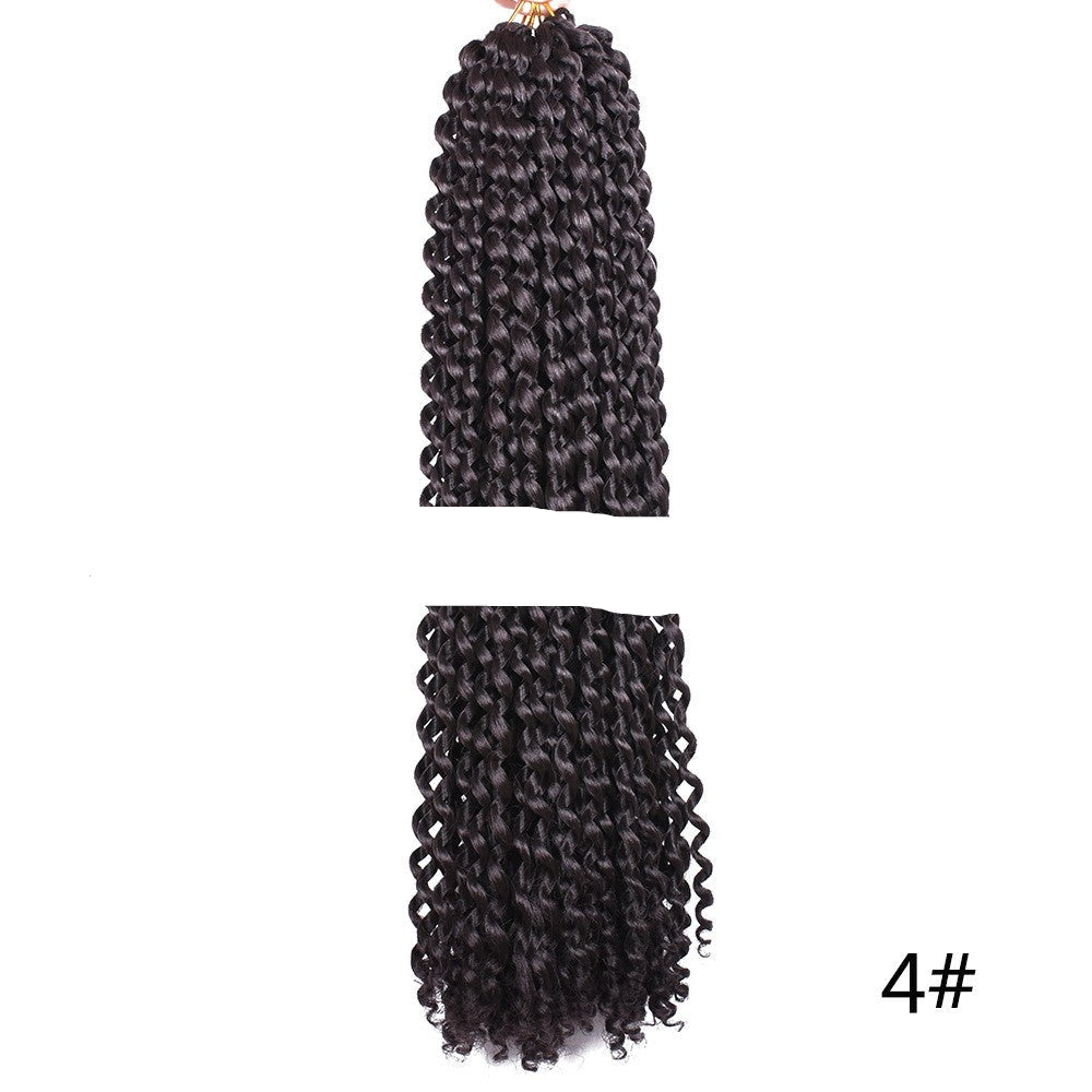 18-Inch European and American Style Wig Passion Twist Water Ripple Wig Water Wave Crochet Chemical Fiber Wig