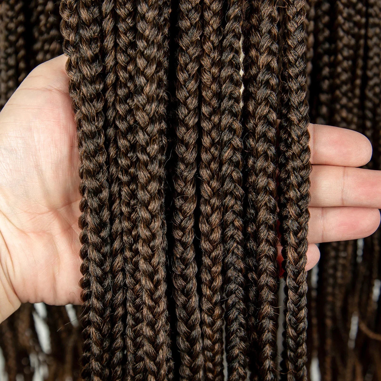 36" Ombre Knotless Braids Wig | 1B/27 | 9x6 Lace Front | Baby Hair