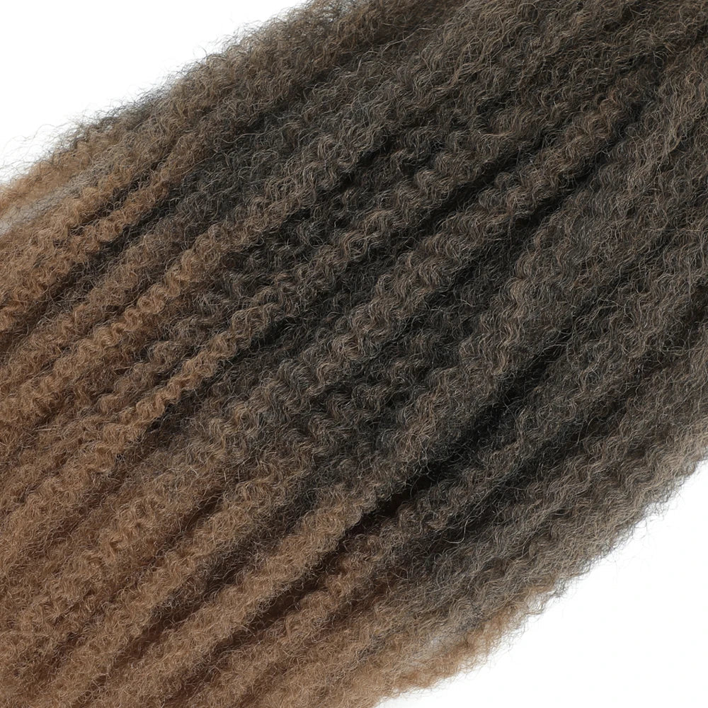18" Marley Twist Braiding Hair | Crochet Braids | Afro Twist Kinky Hair Extensions | Ombre Colors | 30 Strands/Pack