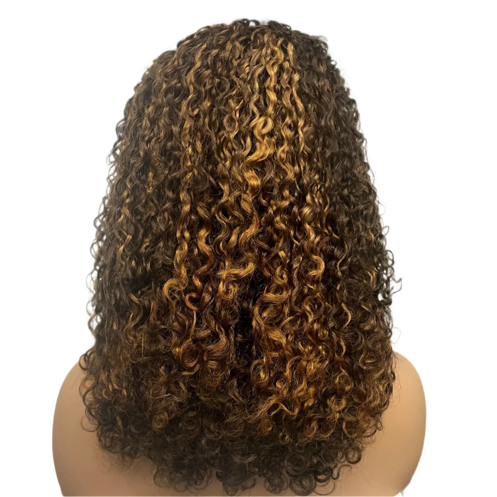 350% Density Pixie Curly HD Lace Frontal Wig | Bouncy Burmese Human Hair