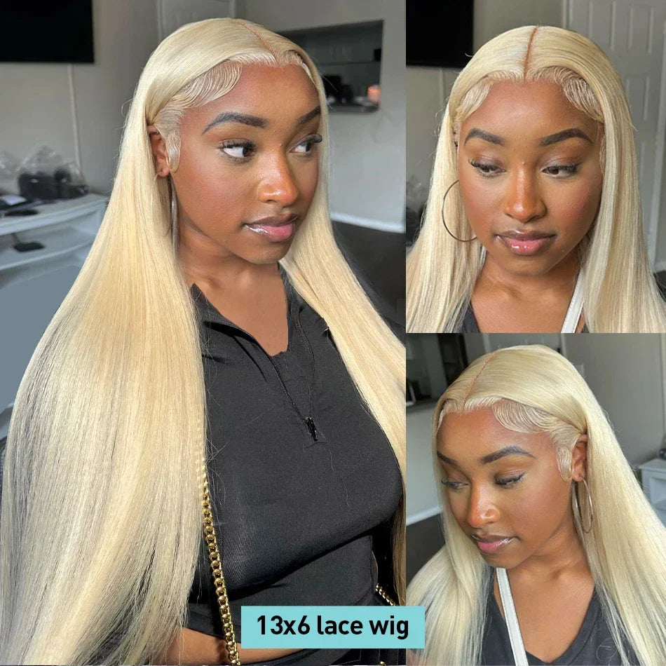 613 Blonde HD Lace Frontal Wig 13x4/13x6 Straight Human Hair Wigs Brazilian Remy