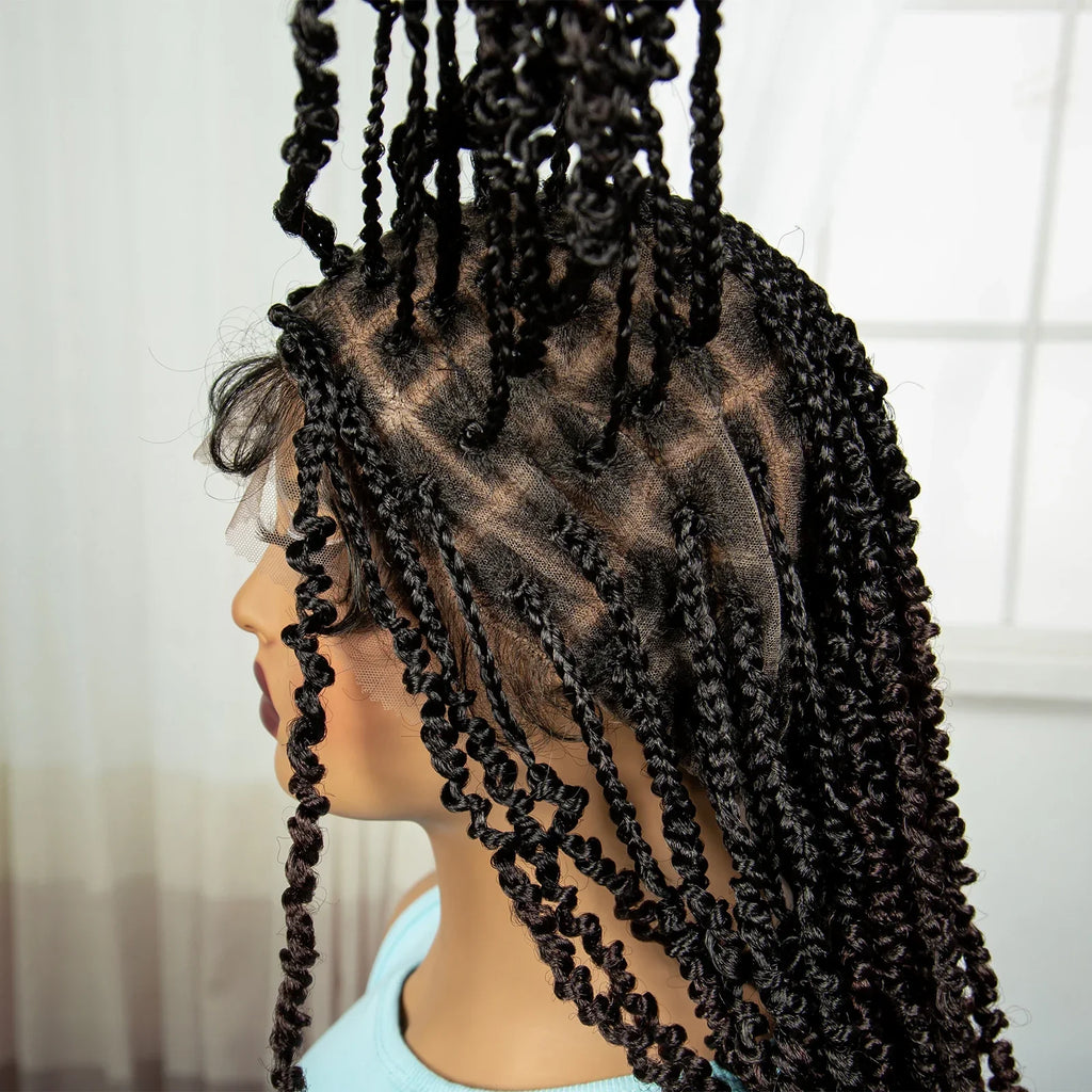 30" Twisted Braids Wig | HD Full Lace | Baby Hair | Long Braids